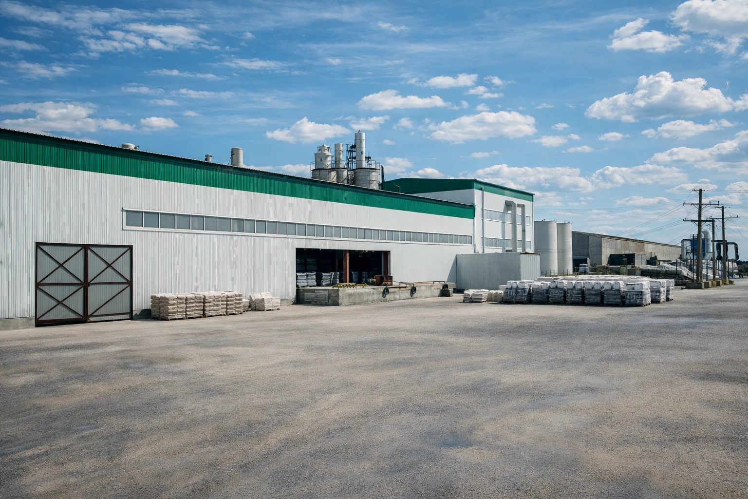 Nettoyage de façade pour bâtiment industriel